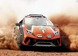 lamborghini huracan desert driving by Instasky Tourism